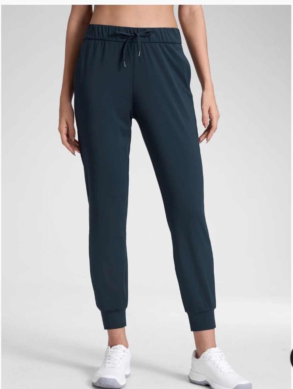 CRZ YOGA Stretch Drawstring Pocket Jogger Navy